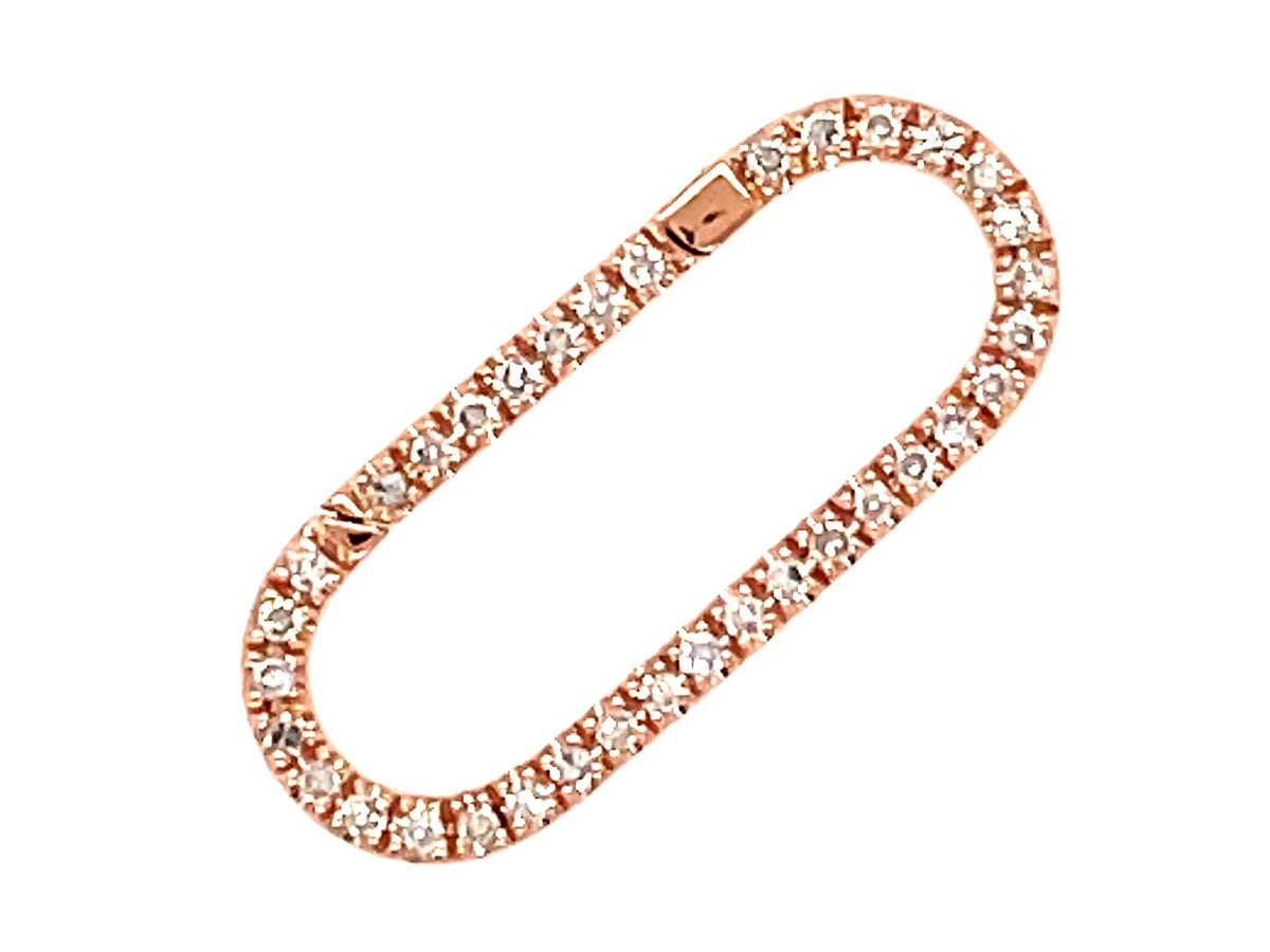 DIAMOND CONNECTOR OVAL 20MM