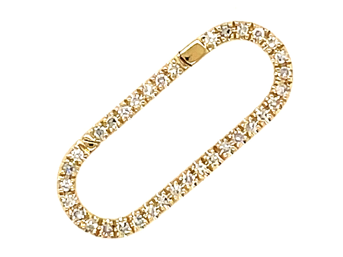 DIAMOND CONNECTOR OVAL 20MM