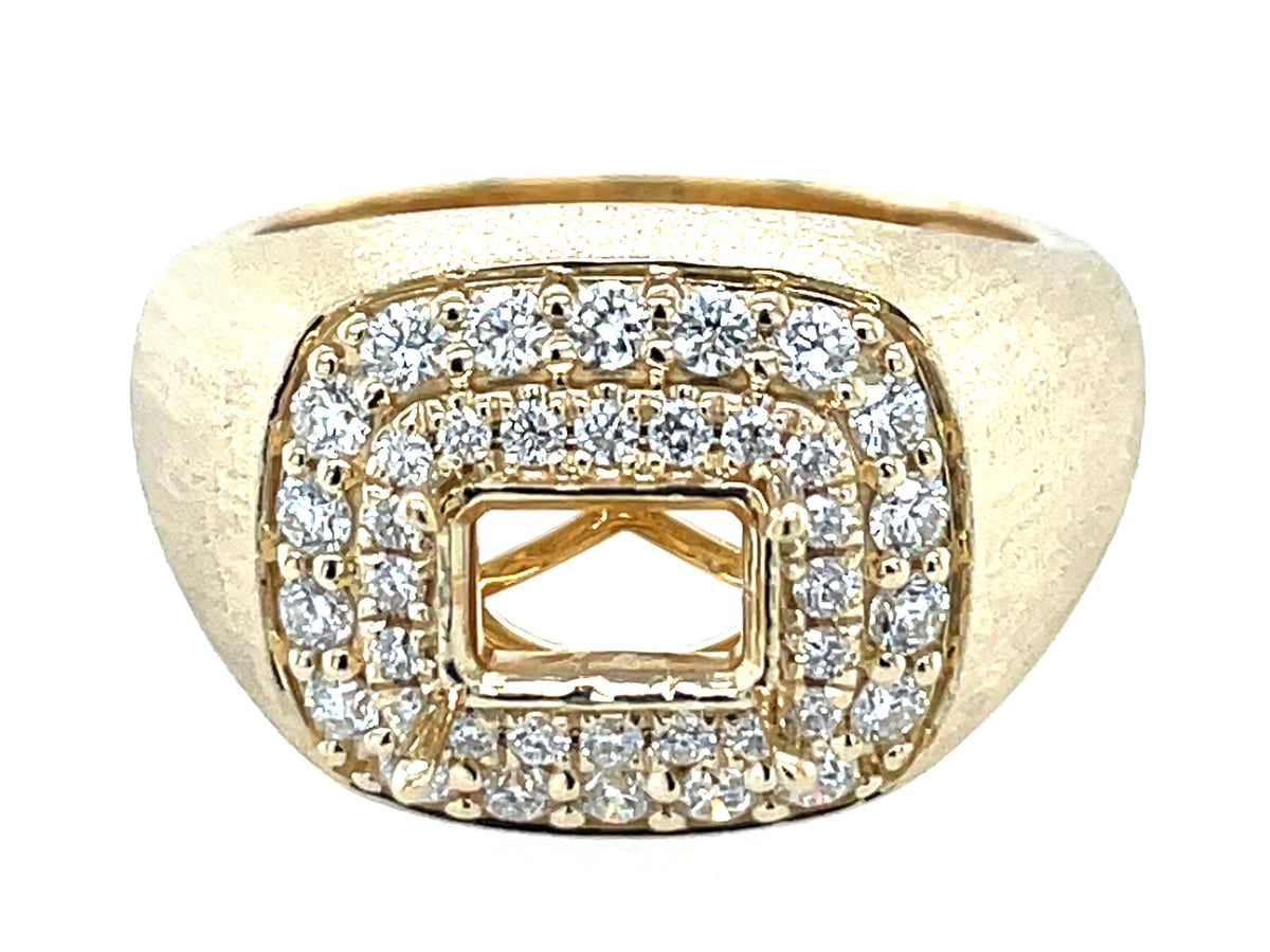 DIAMOND SEMI MOUNT, SATIN FINISH