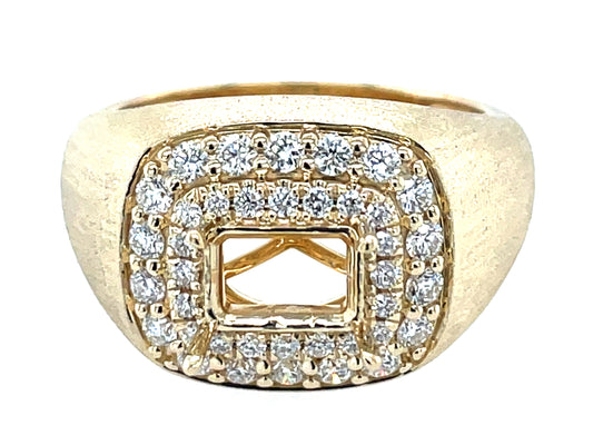 DIAMOND SEMI MOUNT, SATIN FINISH