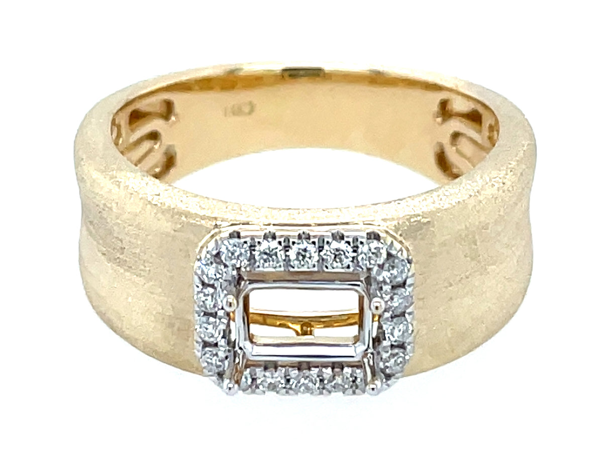 DIAMOND SEMI MOUNT, SATIN FINISH