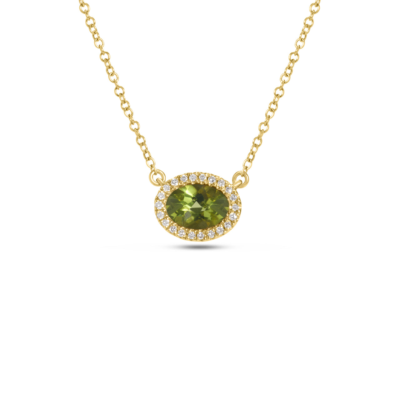 Peridot & Diamond Essential Necklace