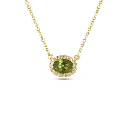 Peridot & Diamond Essential Necklace