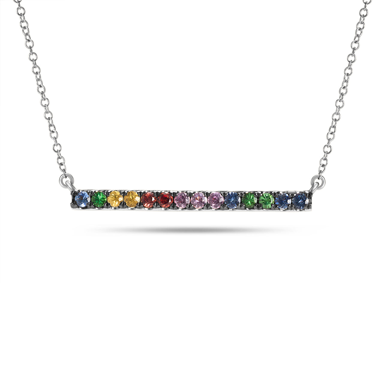 Rainbow Bar Necklace