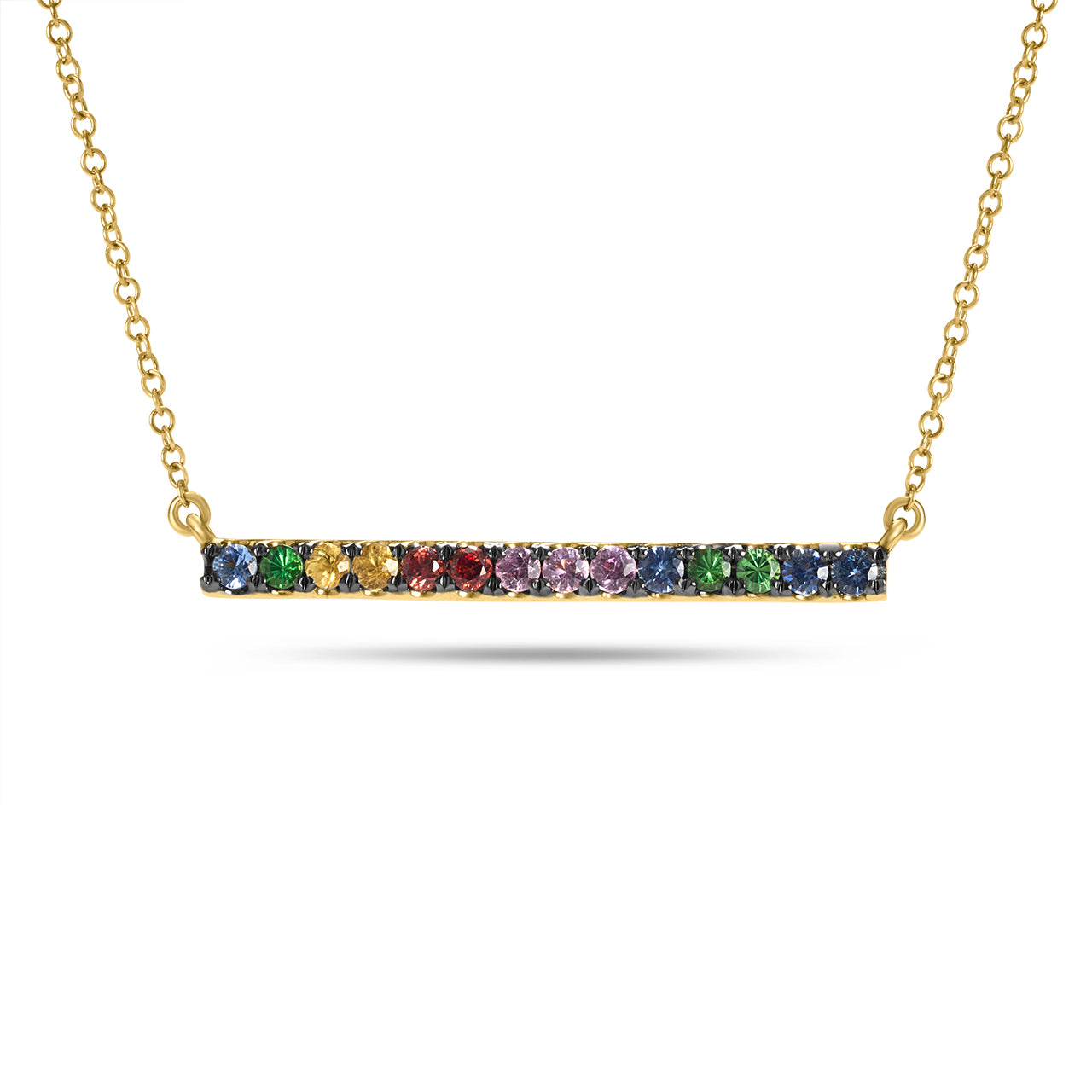 Rainbow Bar Necklace