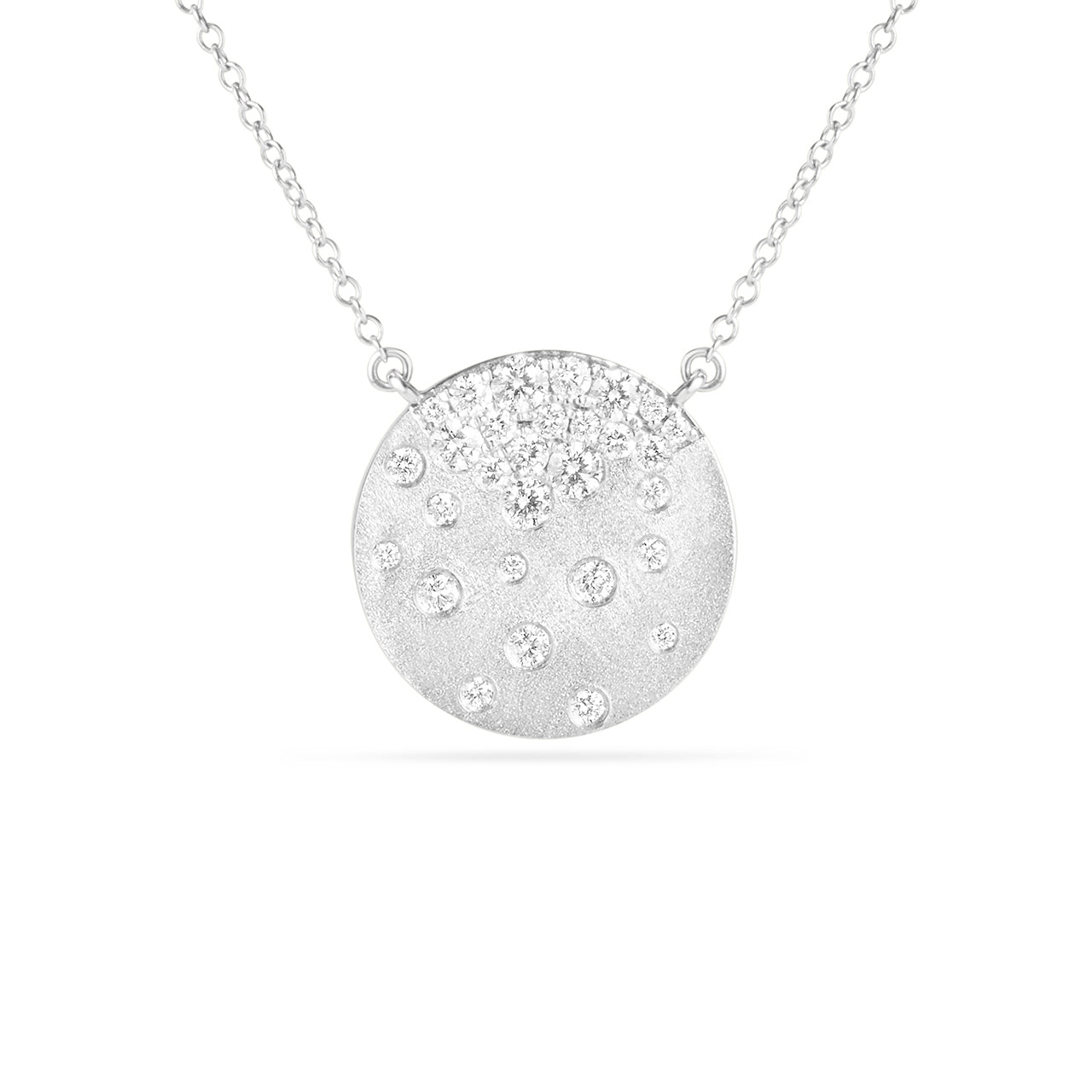 Diamond Confetti Signature Disc Necklace