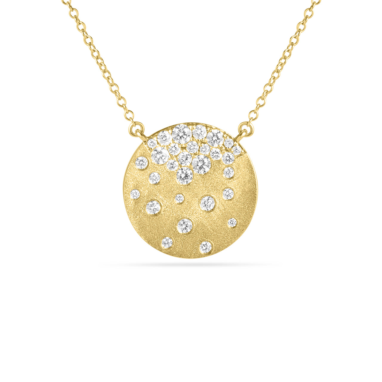 Diamond Confetti Signature Disc Necklace