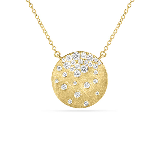 Diamond Confetti Signature Disc Necklace