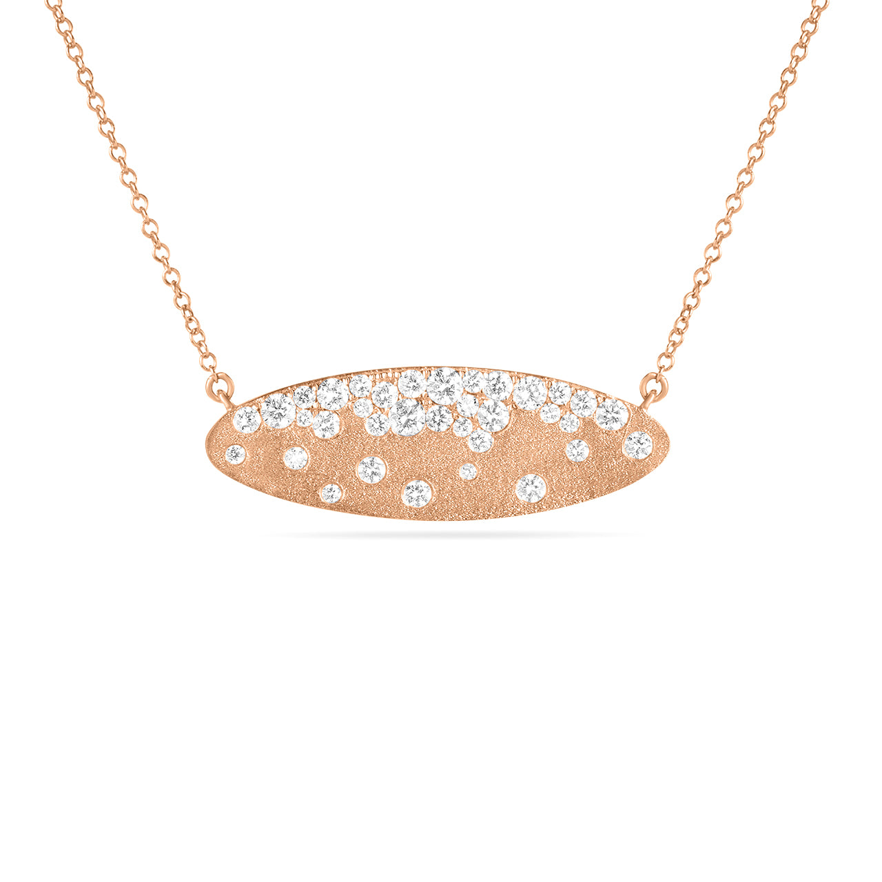 Diamond Confetti Moval Necklace