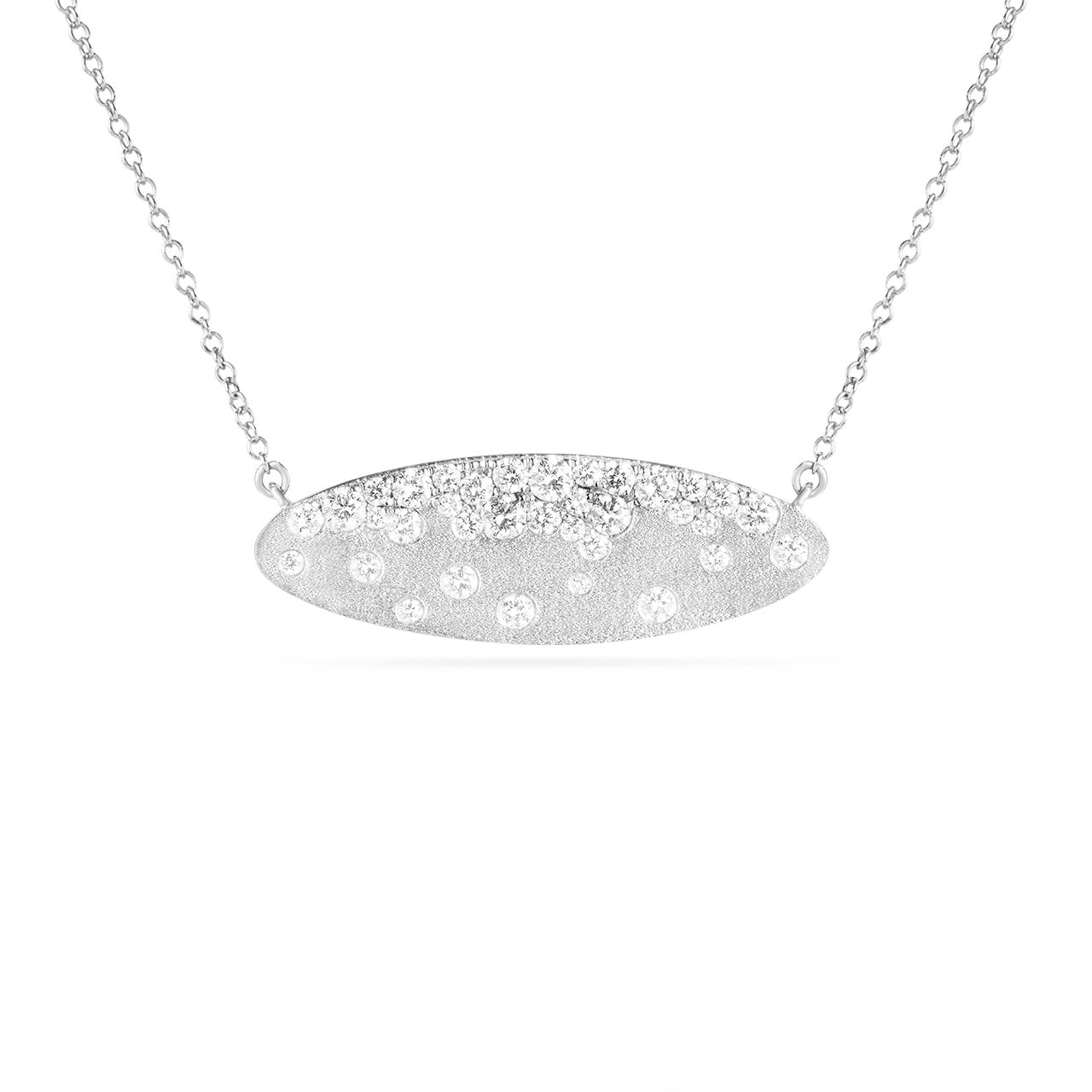 Diamond Confetti Moval Necklace