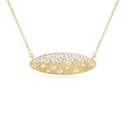 Diamond Confetti Moval Necklace