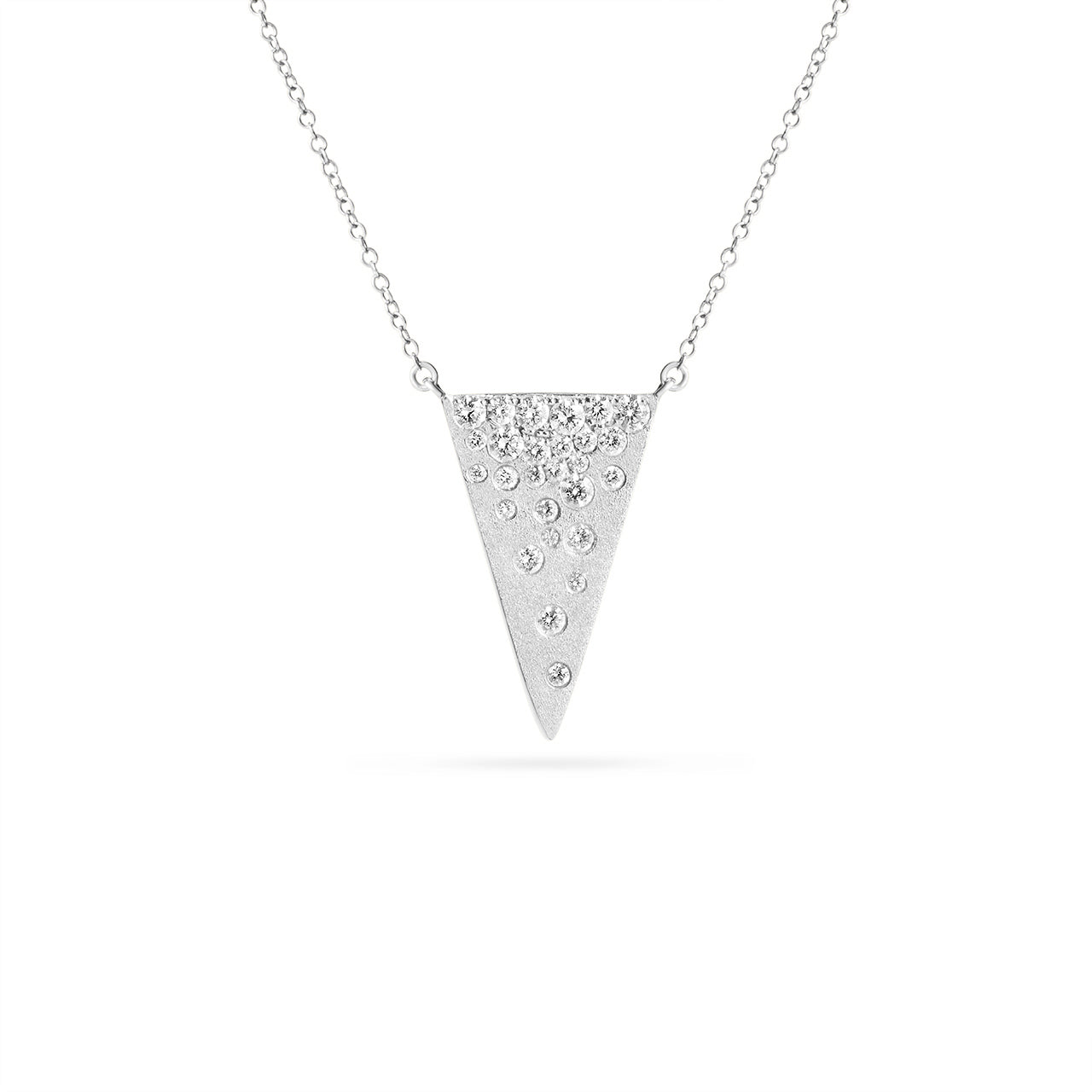 Diamond Confetti Triangle Necklace