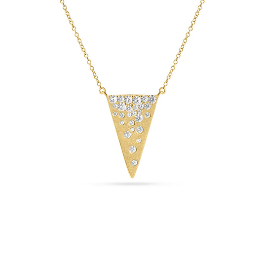 Diamond Confetti Triangle Necklace