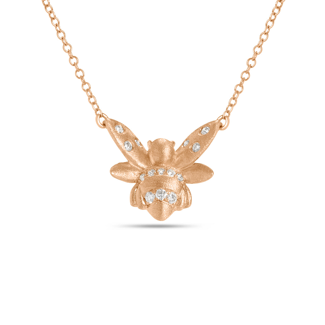 Diamond Bumblebee Necklace