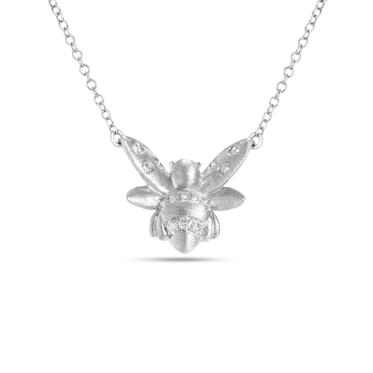 Diamond Bumblebee Necklace