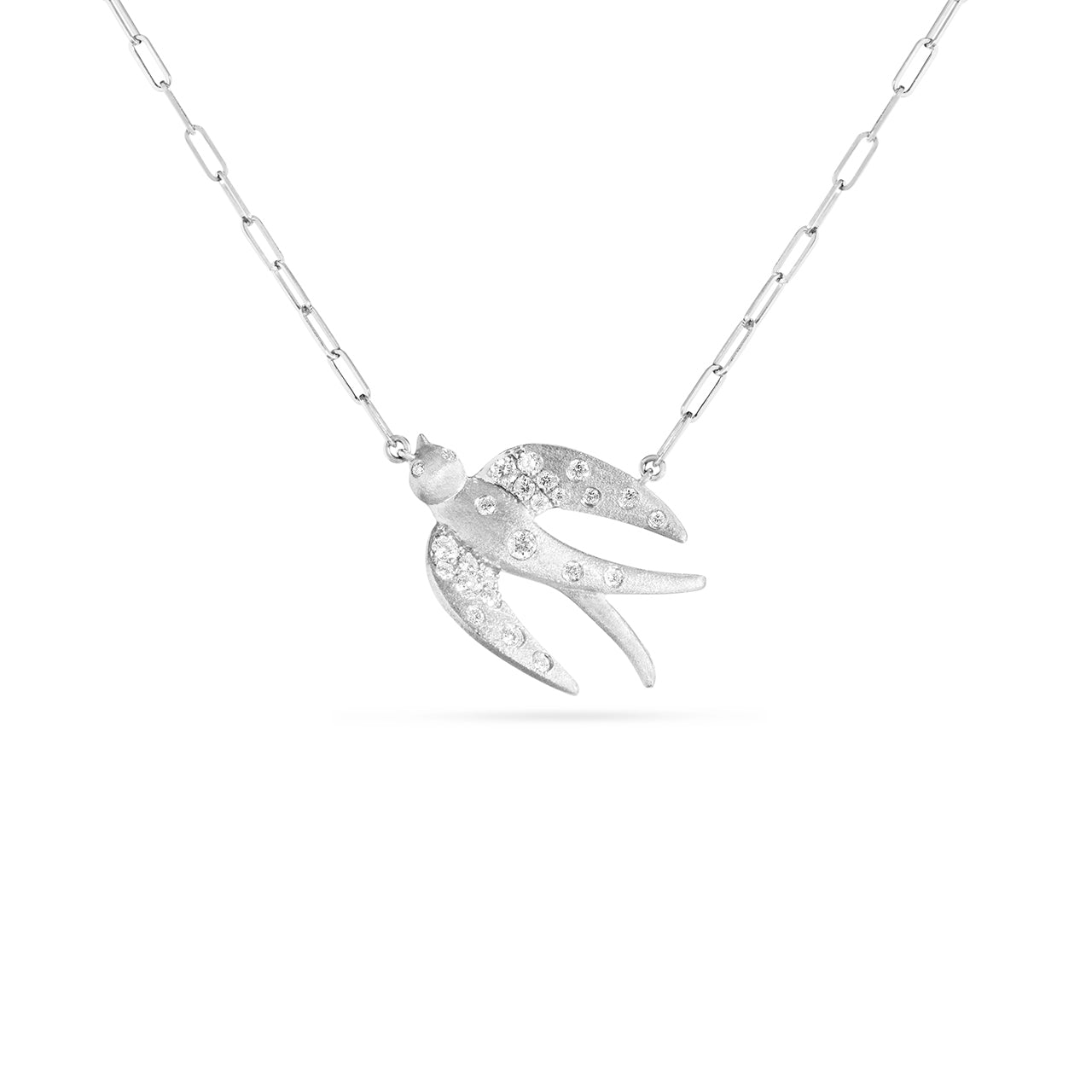 Diamond Confetti Hummingbird Necklace