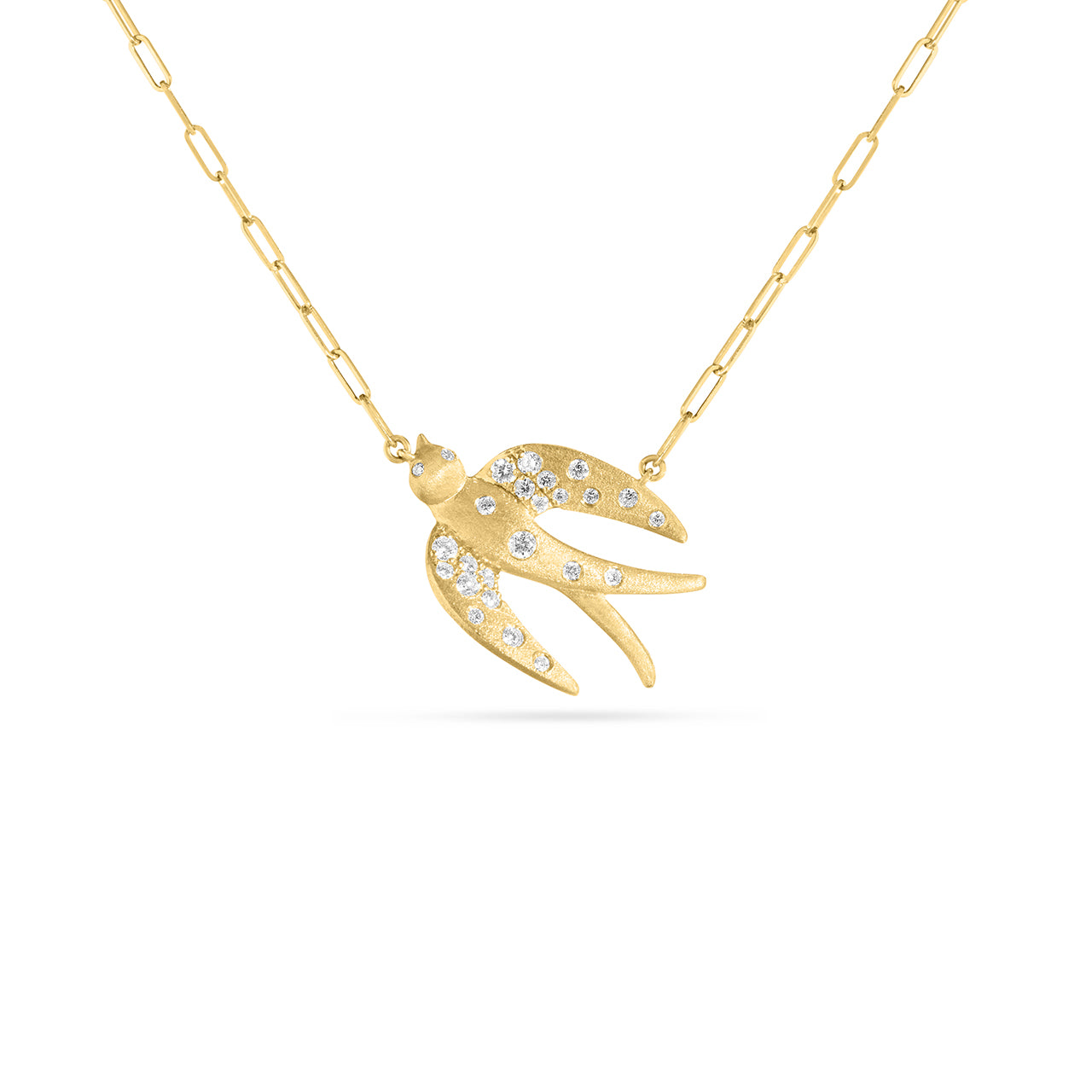 Diamond Confetti Hummingbird Necklace