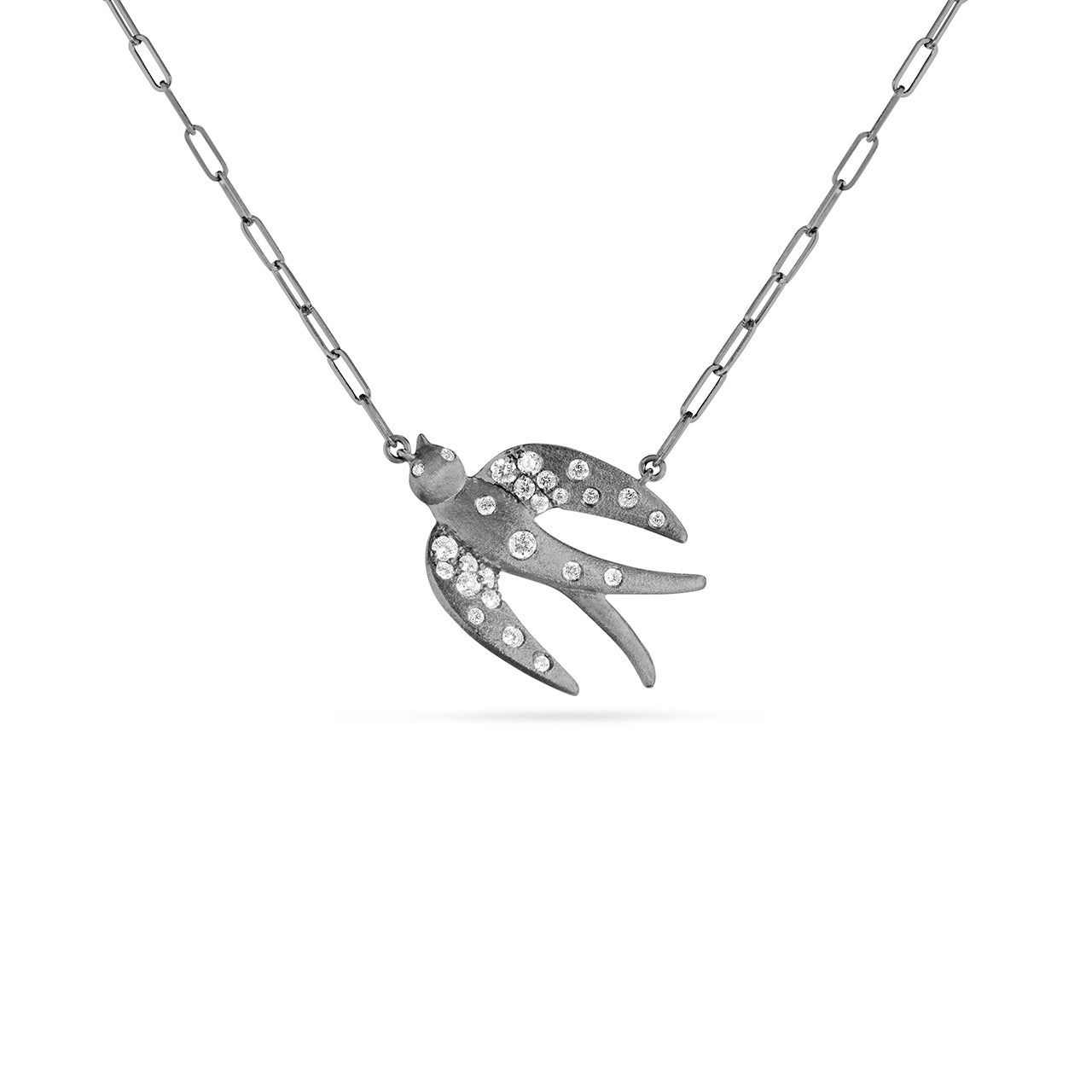 Diamond Confetti Hummingbird Necklace