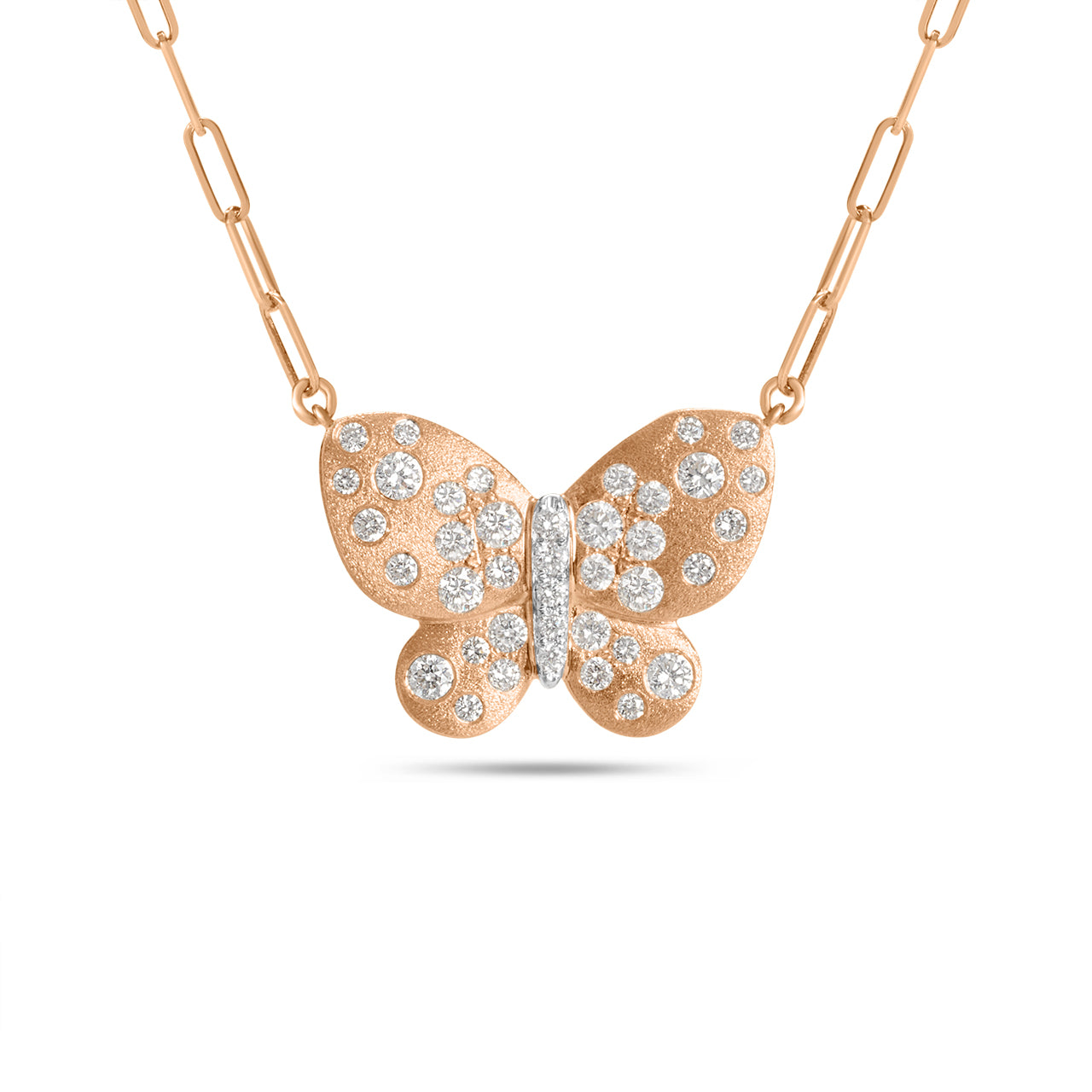Diamond Confetti Butterfly Necklace