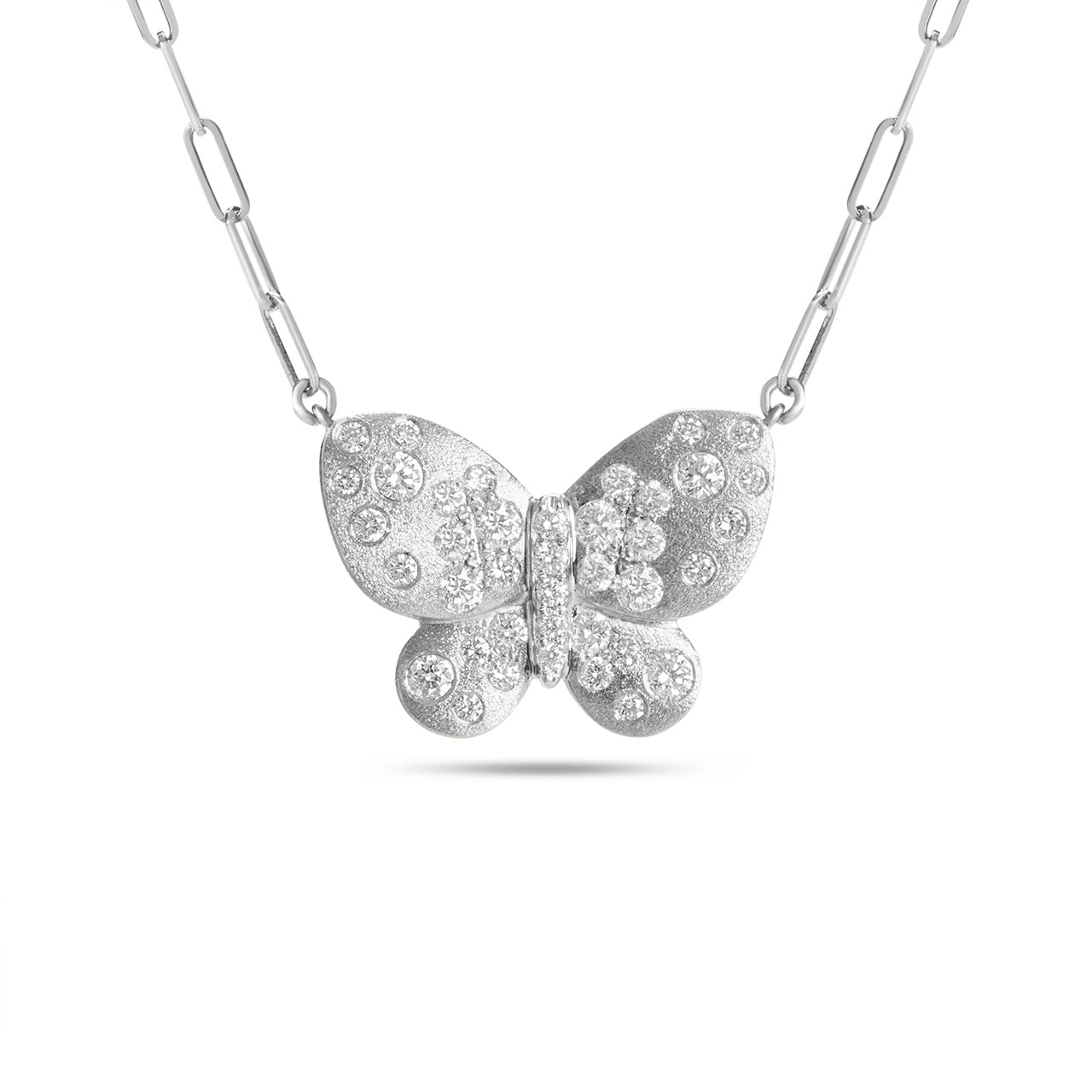 Diamond Confetti Butterfly Necklace