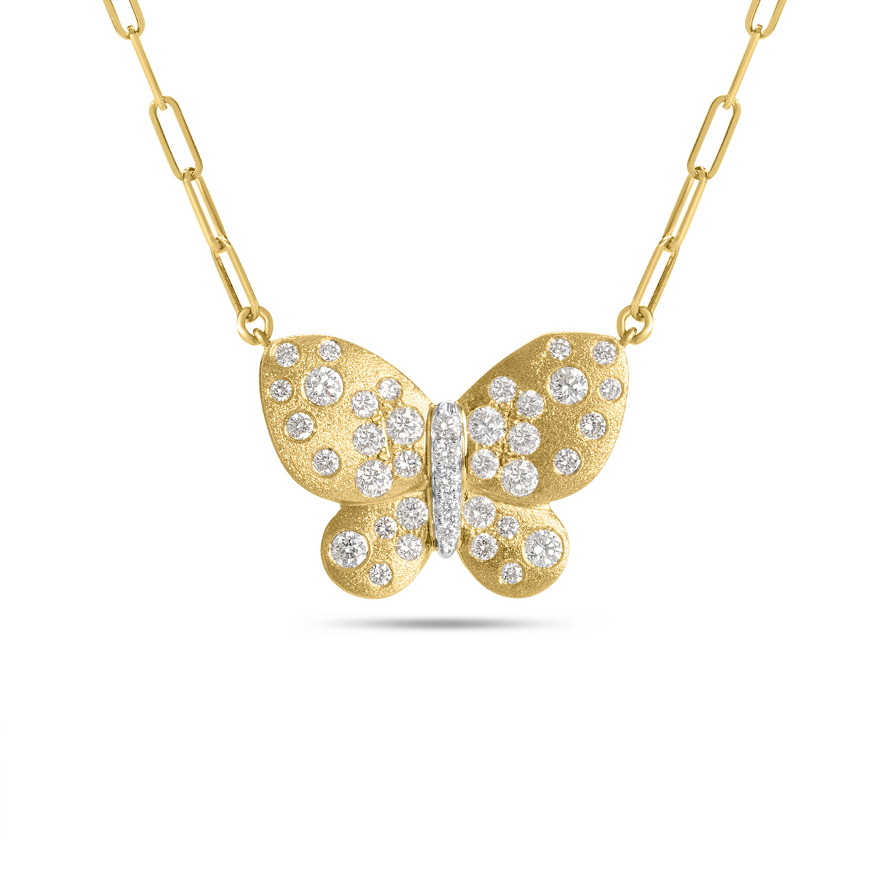 Diamond Confetti Butterfly Necklace