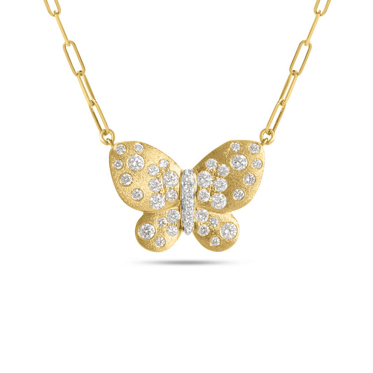 Diamond Confetti Butterfly Necklace
