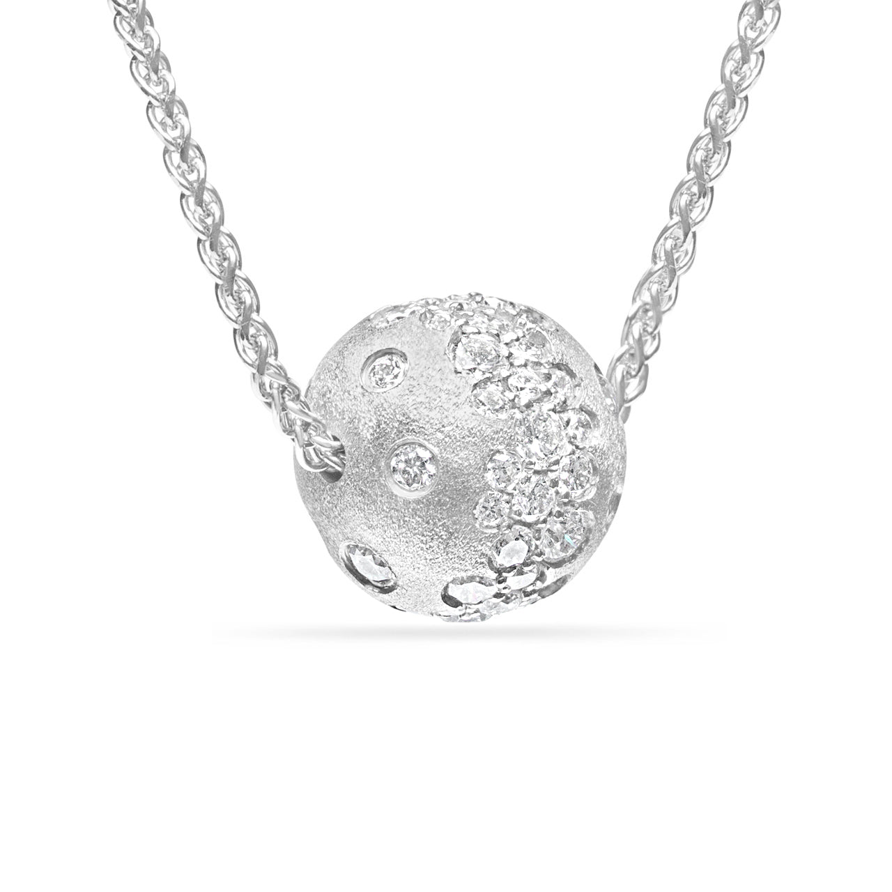 Diamond Confetti Ball Slide Necklace