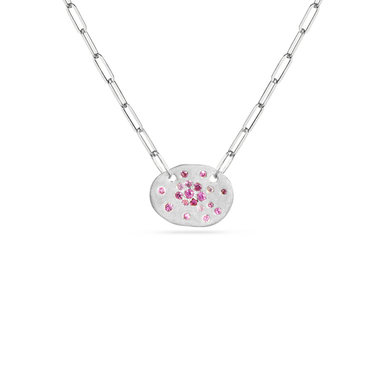 Pink Sapphire & Ruby Confetti Artisan Necklace