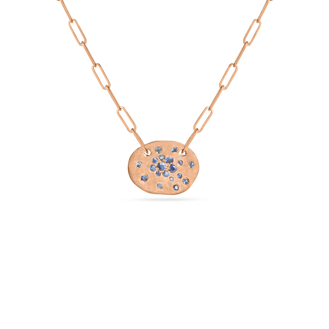 Sapphire Confetti Artisan Necklace