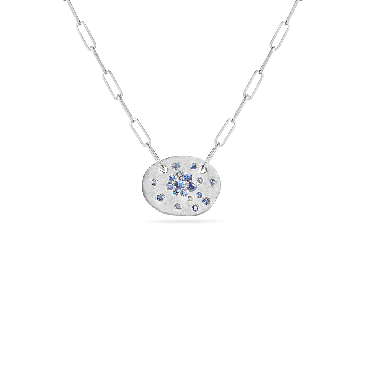 Sapphire Confetti Artisan Necklace