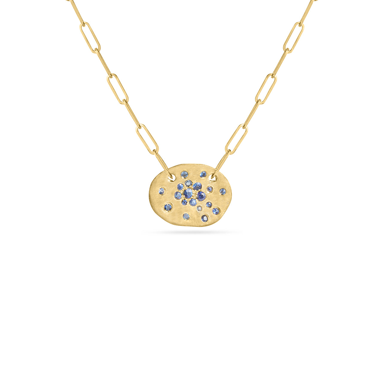 Sapphire Confetti Artisan Necklace