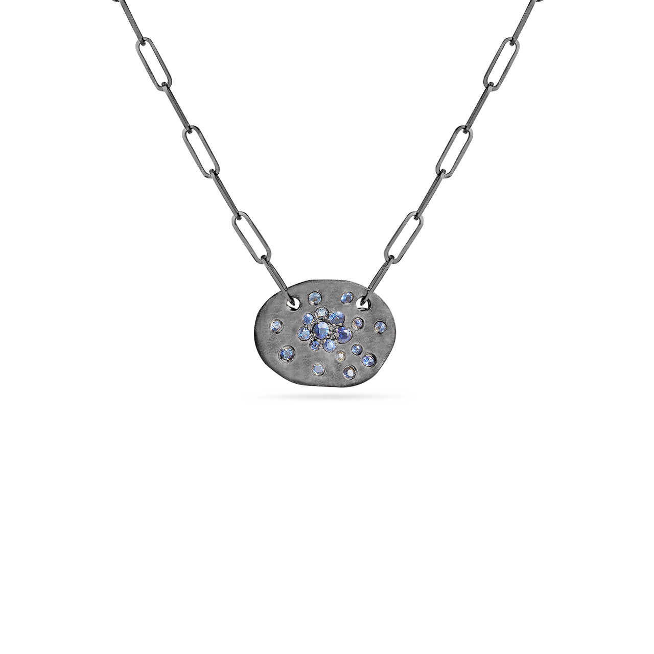 Sapphire Confetti Artisan Necklace