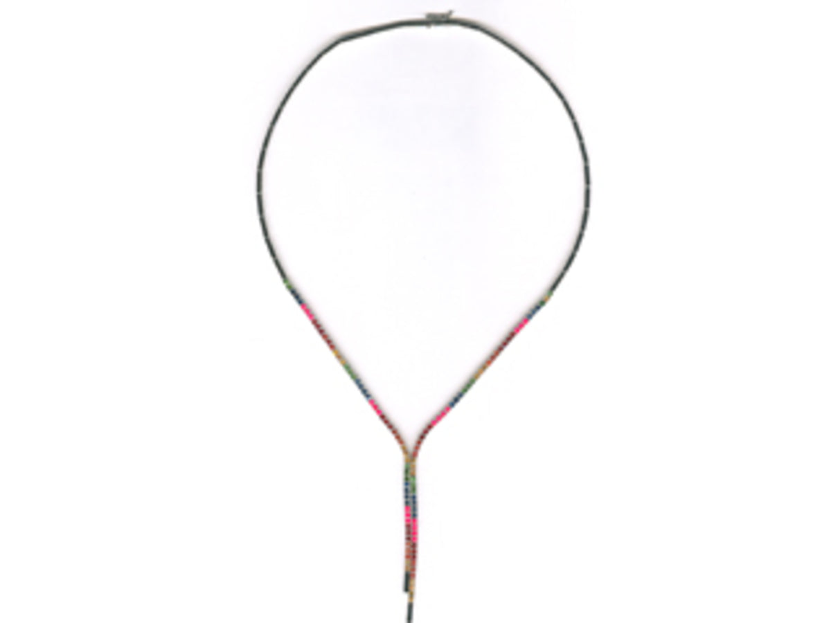 RAINBOW SAPPHIRE & TSAVORITE NECKLACE