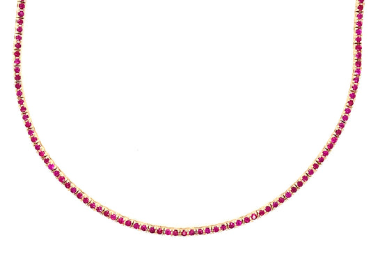 RUBY NECKLACE, 16"