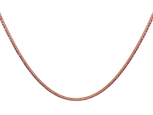 PINK SAPPHIRE NECKLACE, 16"