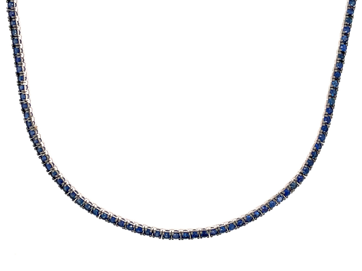 SAPPHIRE DARK NECKLACE, 16"