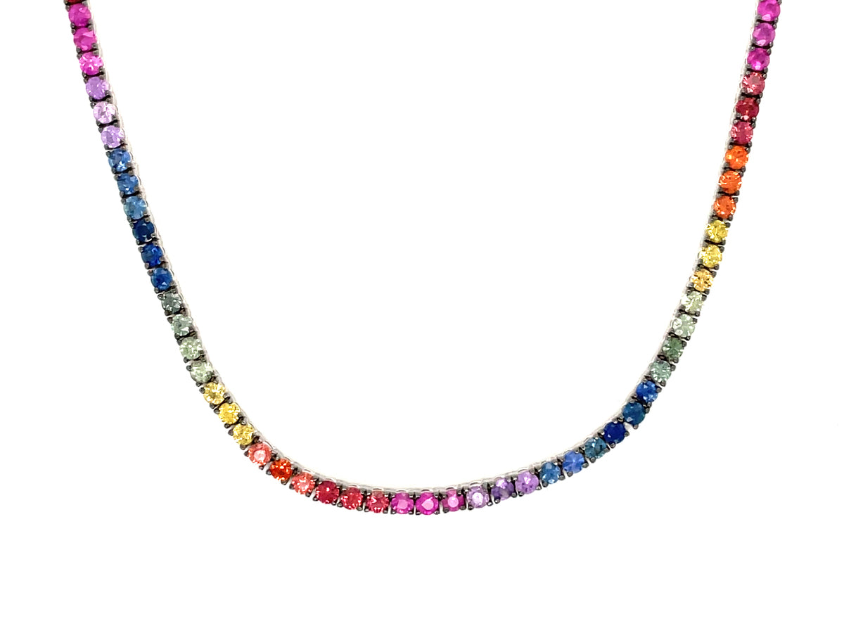 RAINBOW SAPPHIRE NECKLACE