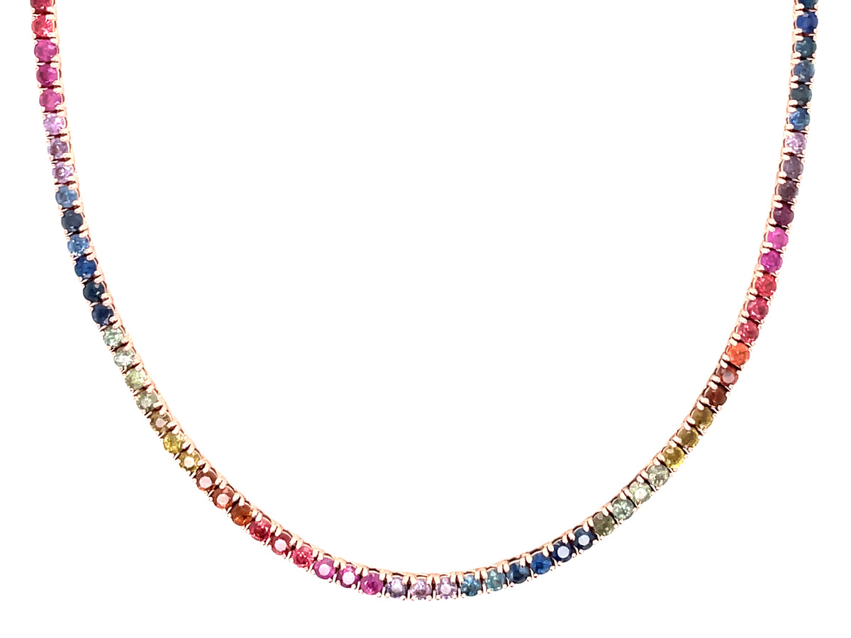 RAINBOW SAPPHIRE NECKLACE