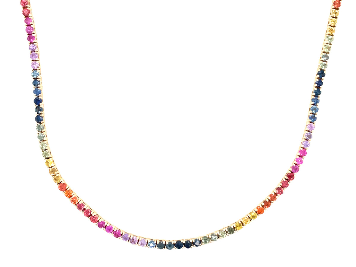 RAINBOW SAPPHIRE NECKLACE