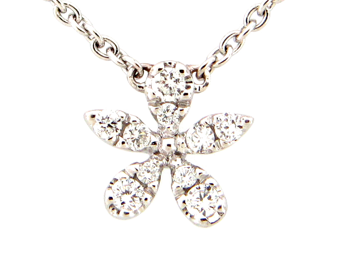 Diamond Florette Pendant Necklace