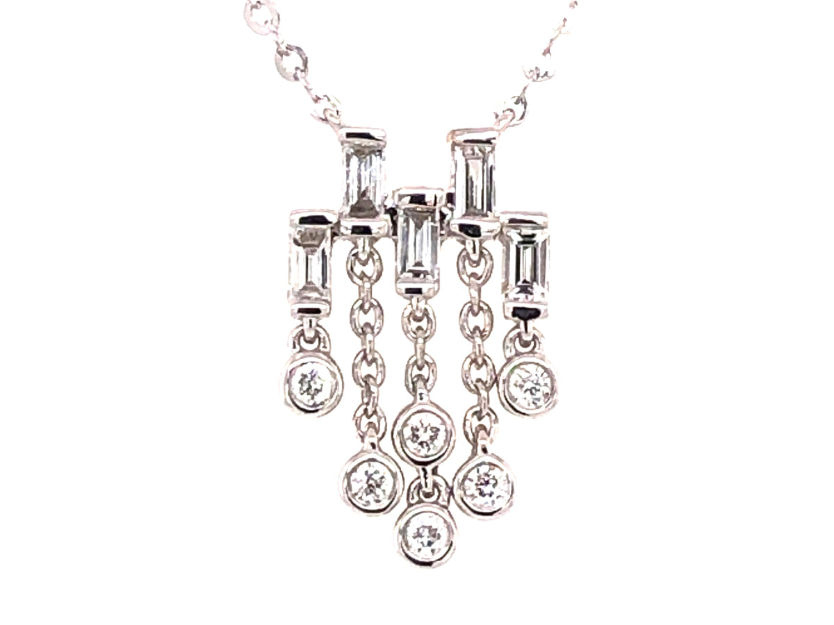 DIAMOND CHANDELIER PENDANT NECKLACE