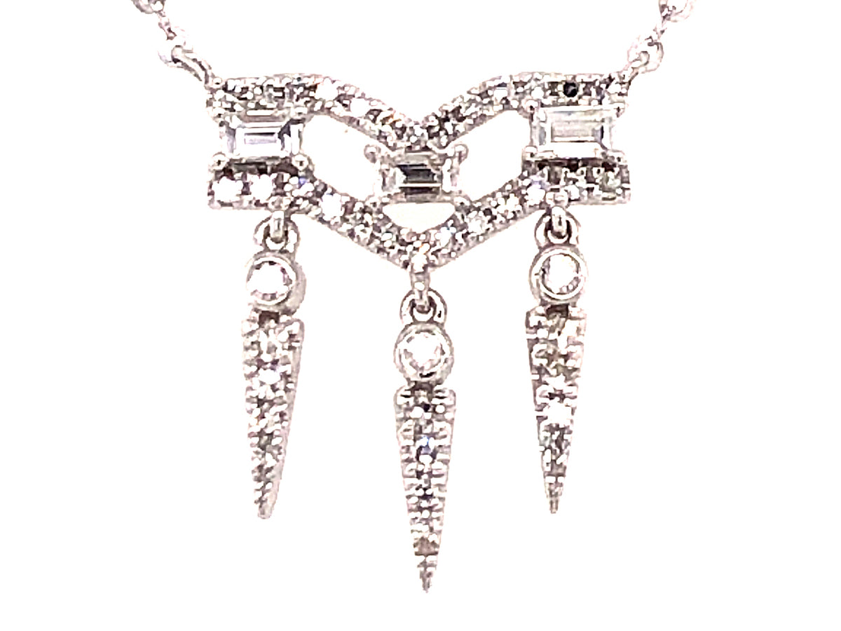 DIAMOND CHANDELIER PENDANT NECKLACE