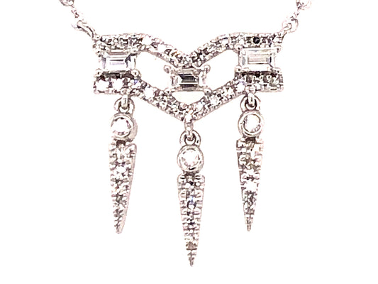 DIAMOND CHANDELIER PENDANT NECKLACE