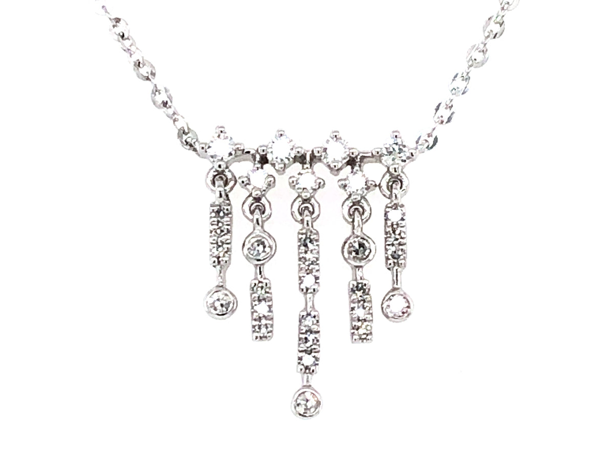 DIAMOND CHANDELIER PENDANT NECKLACE