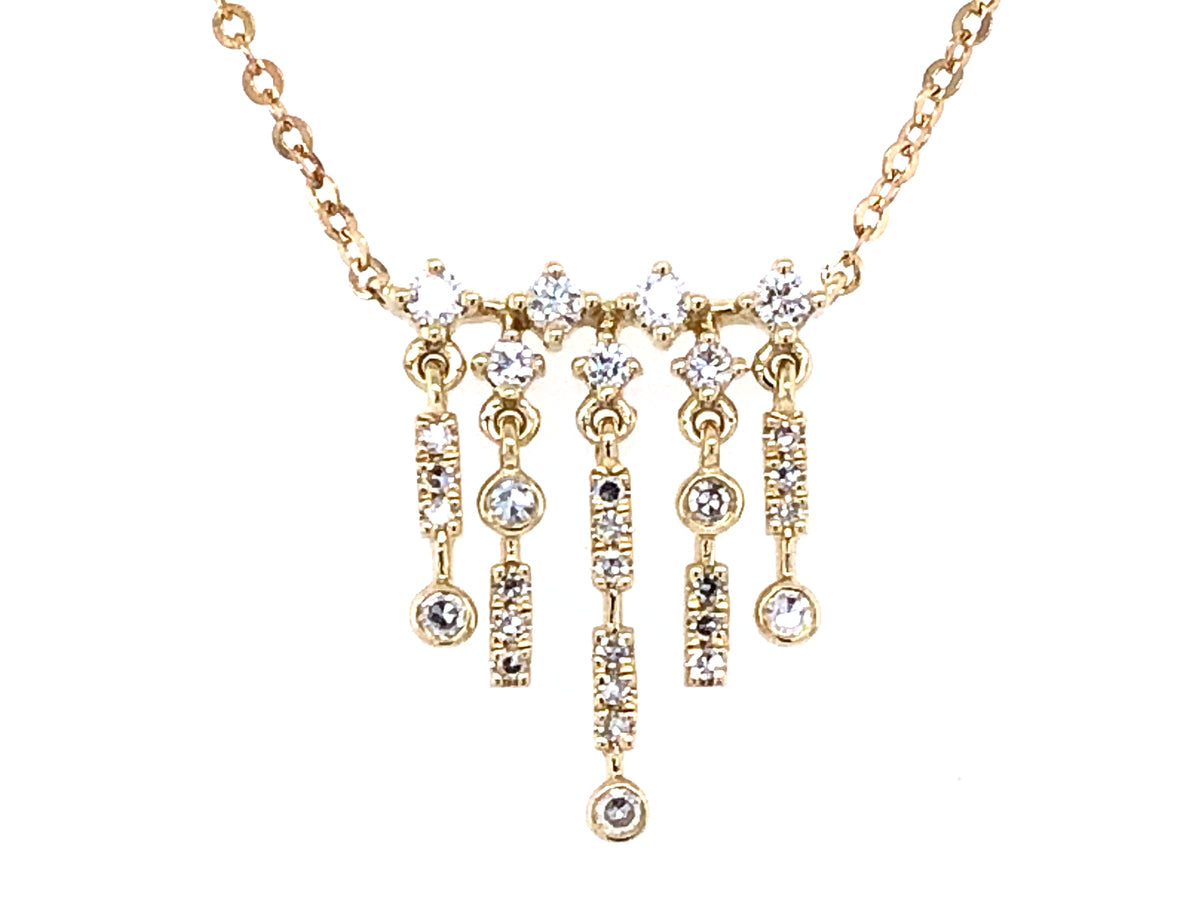 DIAMOND CHANDELIER PENDANT NECKLACE