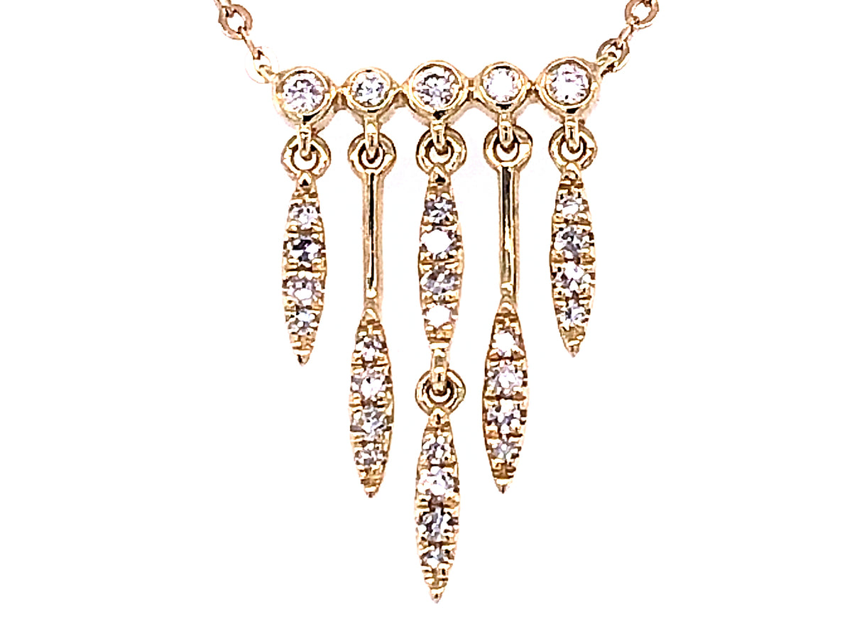 DIAMOND CHANDELIER PENDANT NECKLACE