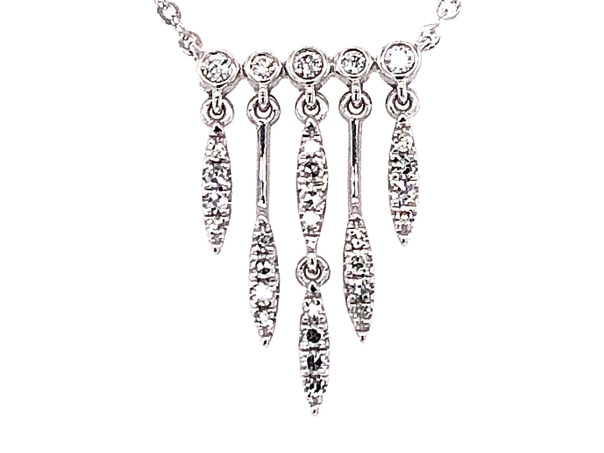 DIAMOND CHANDELIER PENDANT NECKLACE