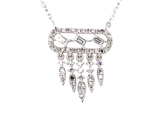 DIAMOND CHANDELIER PENDANT NECKLACE