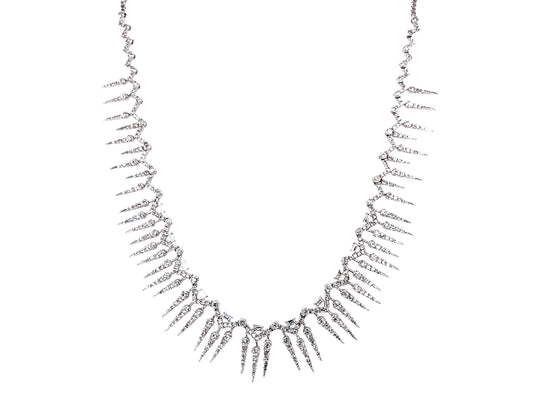 DIAMOND NECKLACE, 16"+2" BOLO CHAIN, 18KW (N)