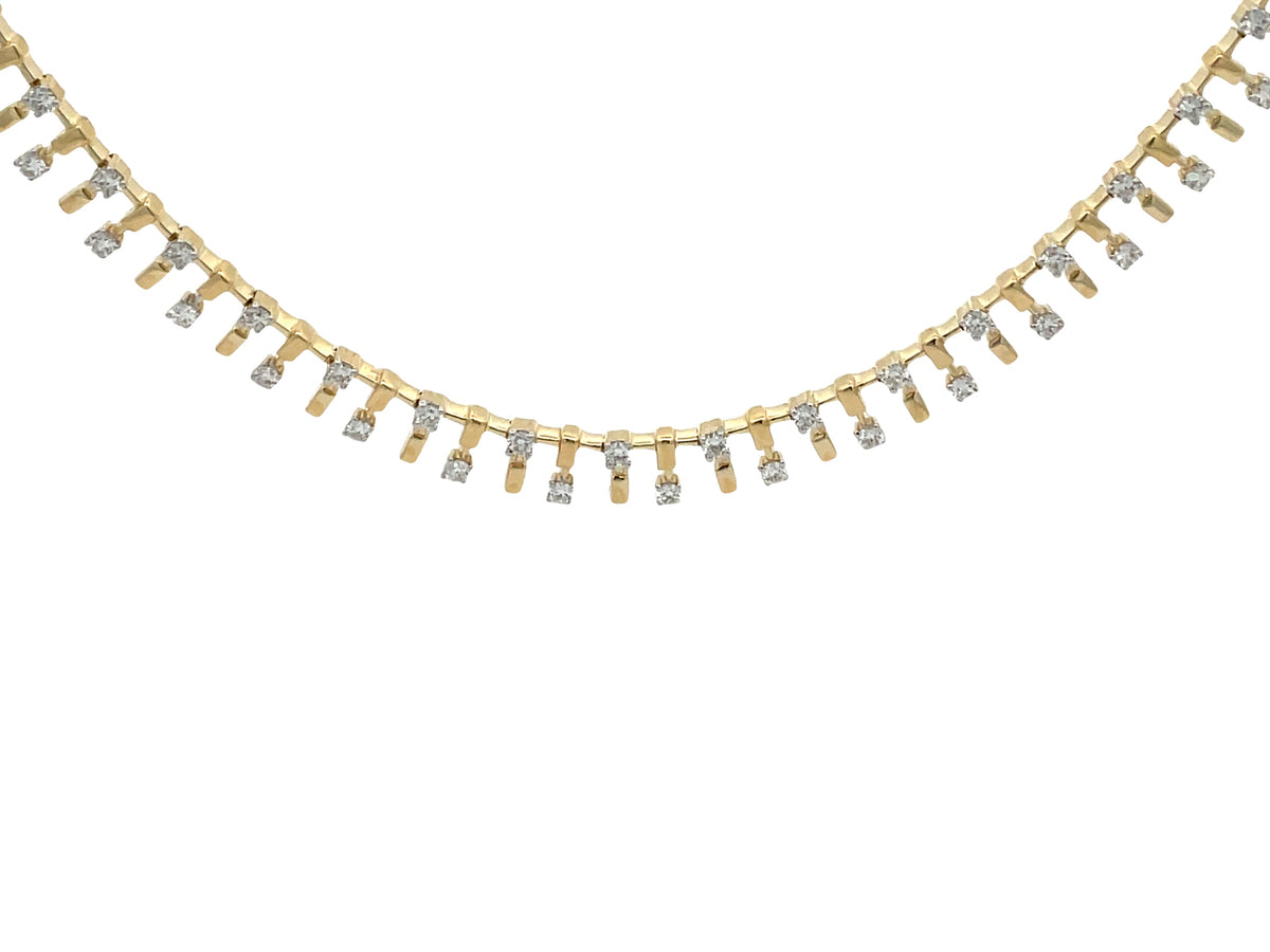 DIAMOND ARRAY NECKLACE, 16"